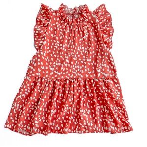 Entro Anthropologie style ruffle sleeveless blouse